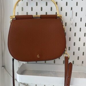 Ralph Lauren Maison Crossbody Bag with Gold Accents